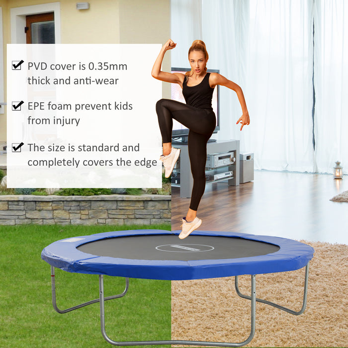 Trampoline Replacement Safety Pad - 10ft High-Density UV-Resistant Foam Enclosure - Enhances Safety for Jumpers