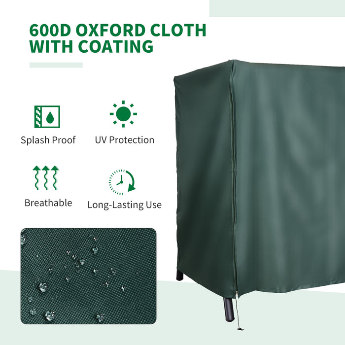 Waterproof Swing Chair Cover - 164cm Tall, Durable Oxford Polyester, Green - Outdoor Patio Furniture Protection