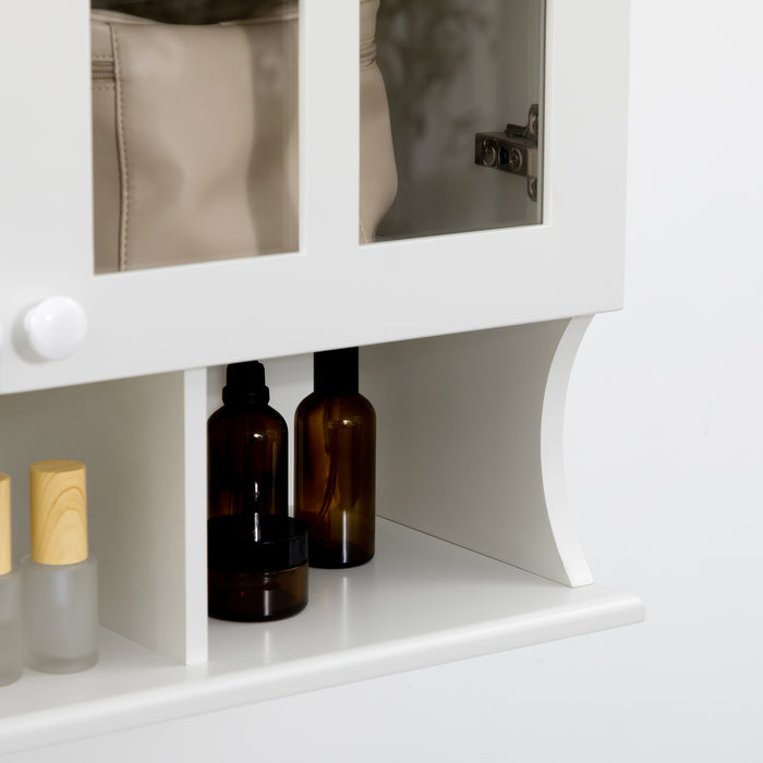 Modern Wall-Mounted Medicine Cabinet - Ample Storage with Bathroom and Living Room Shelves - Stylish Organizational Solution for Entryways