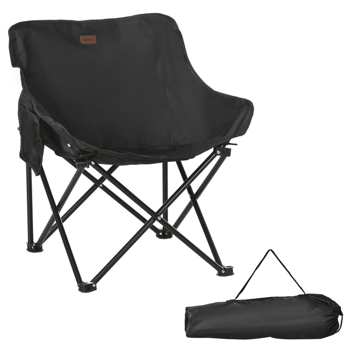 Ultra-Portable Lightweight Folding Camping Chair - Includes Carrying Bag & Storage Pocket Ideal for Outdoor Activities - Great for Festivals, Fishing, Beach and Hiking Enthusiasts