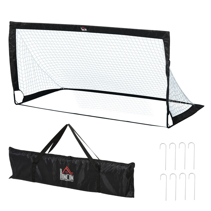 Heavy-Duty Steel Frame Football Goal - Weatherproof Sports Net for Outdoor Use - Ideal for Youth Soccer Practice and Backyard Games