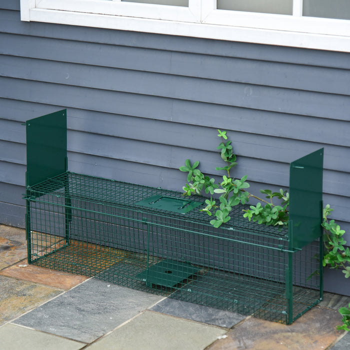 Humane Small Animal Live Trap - Dual-Door, Capture & Release for Rats, Mice, Minks, Rabbits, Raccoons, Gophers, Squirrels - Ideal for Home, Farm & Garden Pest Control