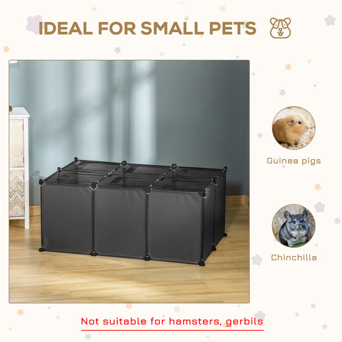 DIY 22-Panel Pet Playpen with Door - Small Animal Cage for Guinea Pigs, Rabbits, Chinchillas - Modular Indoor/Outdoor Enclosure for Safe Pet Play