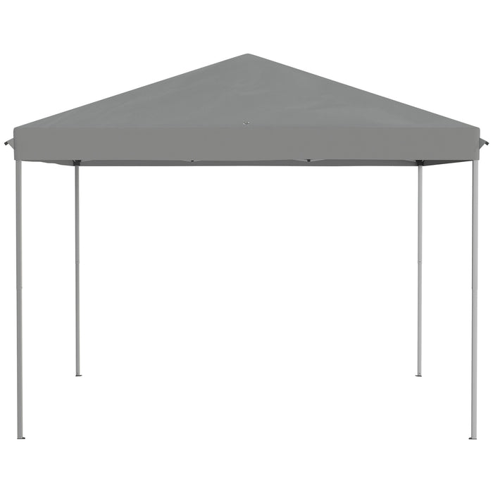 Pop-Up Gazebo 3x3m - Garden Tent with Mesh Sidewall Netting & Carry Bag - Ideal for Backyard Patio & Outdoor Events, Light Grey