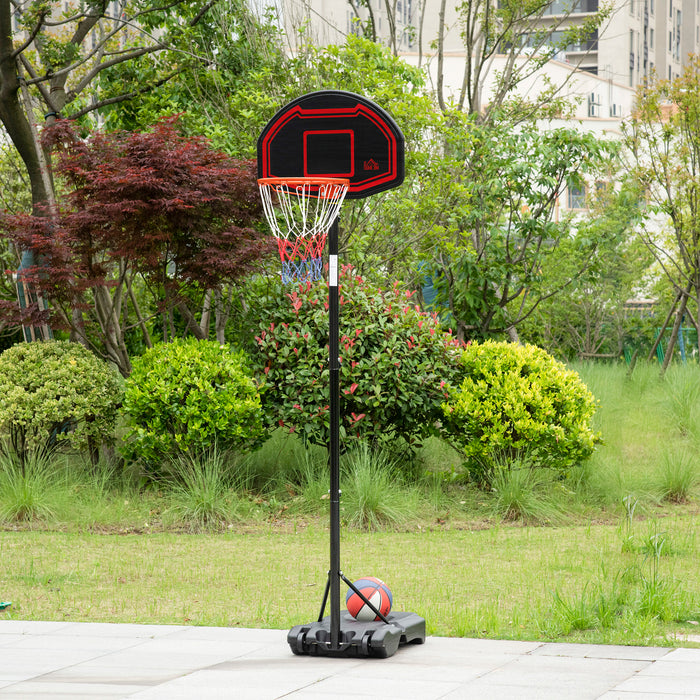 Adjustable Basketball Hoop Stand with Mobility - Wheeled Design & Heavy-Duty Stability - Ideal for Home & Recreational Use