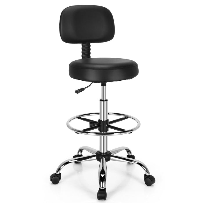 Ergonomic Drafting Chair - Adjustable Backrest and Footrest Features - Ideal for Architects and Designer Comfort