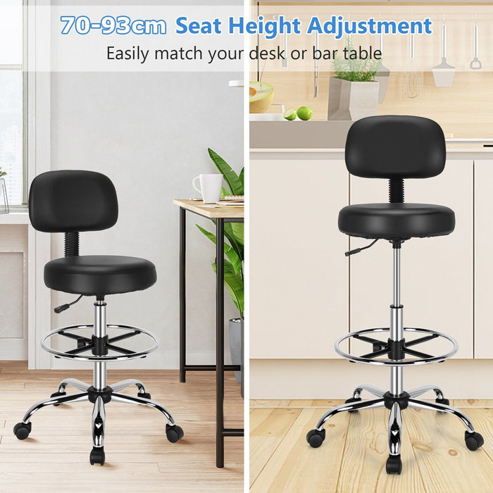 Ergonomic Drafting Chair - Adjustable Backrest and Footrest Features - Ideal for Architects and Designer Comfort