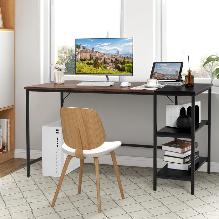 Computer Desk by Multifunctional - Removable Storage Shelf in Sleek Black - Ideal for Home Office Organization