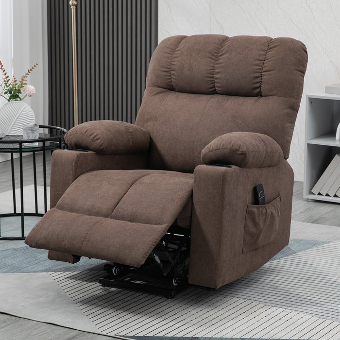 ComfortPlus Model X750 - Electric Power Lift and Recline Chair with Remote - Ideal for Elderly, Assistance Needed in Sitting and Standing