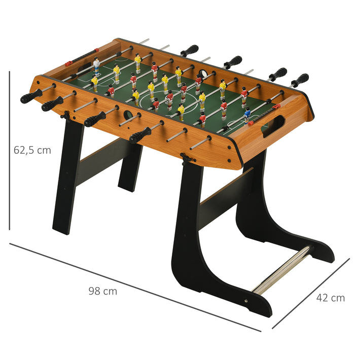 Mini Foosball Soccer Gaming Table - Foldable Indoor Football Entertainment Center - Perfect for Family Fun and Kids Indoor Play