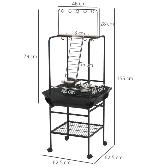 Steel Bird Table - Durable Stainless Steel Feeder Stand with Perches and Feed Bowls - Ideal for Garden Birdwatching Enthusiasts