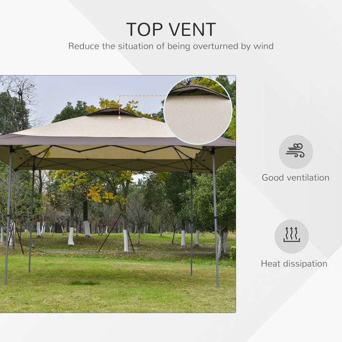 4x4m Pop-up Canopy Gazebo - Steel Frame with Adjustable Legs & Roller Bag for Easy Transport - Ideal for Outdoor Parties and Events