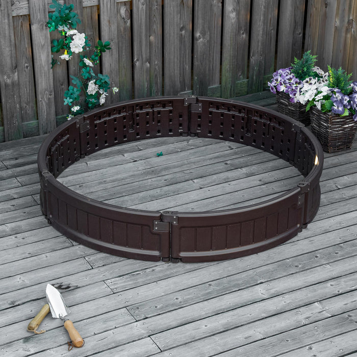 Round Elevated Garden Bed Kit - DIY Above Ground Planter Box for Flowers, Herbs, and Vegetables - Ideal for Outdoor Gardens and Backyards