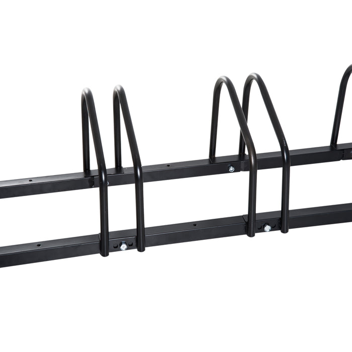 Bike Parking Rack - Heavy-Duty Steel Construction, 95x33x27cm in Sleek Black - Space-Saving Solution for Cyclists