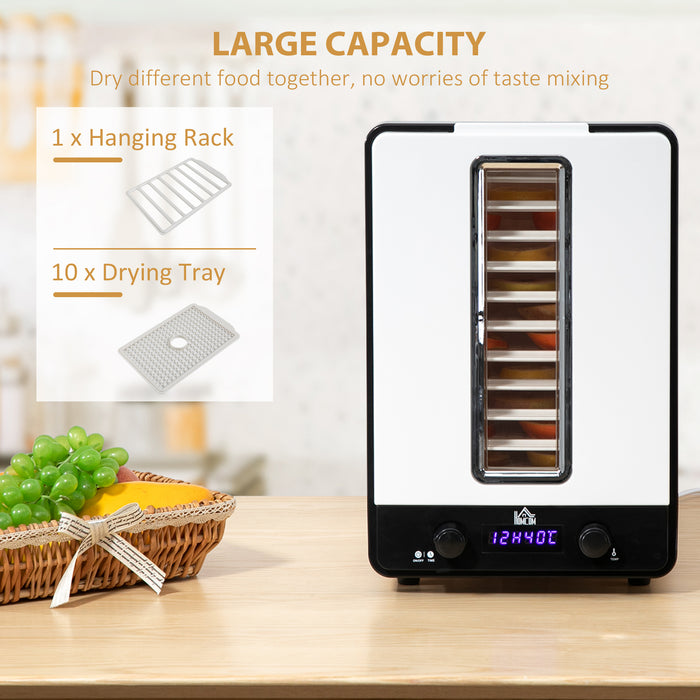 550W 11-Tier Food Dehydrator - Adjustable Temperature & Timer, LCD Display - Ideal for Drying Fruits, Meats & Vegetables