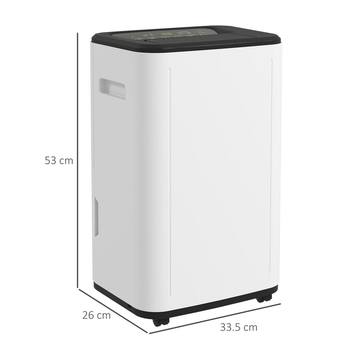 Portable 6000mL Dehumidifier with Timer and Modes - 20L Daily Capacity, 3 Settings, 24-Hour Control - Ideal for Home, Basement, and Laundry Room Moisture Removal