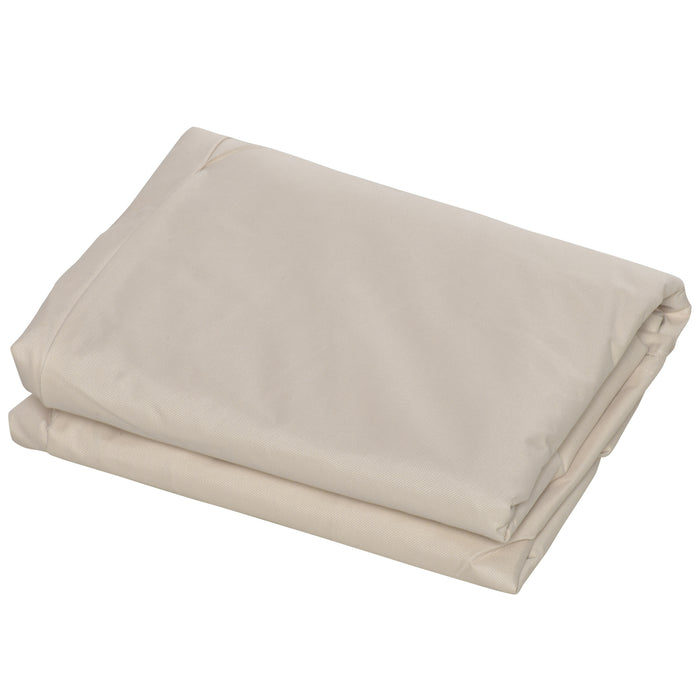 Oxford Cloth 600D - Heavy-Duty Waterproof 3-Seater Sofa Cover for Outdoor Furniture - Beige Patio Protection for Home & Garden Use