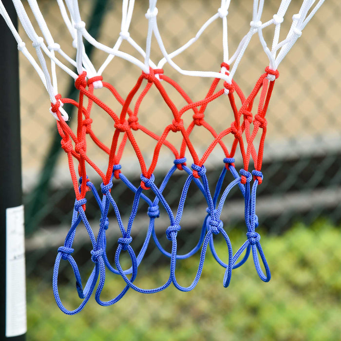 Portable Basketball Hoop Stand - Adjustable Height 160-210cm, Sturdy Rim with Net, Large Wheels for Stability - Ideal for Outdoor Basketball Fun for All Ages