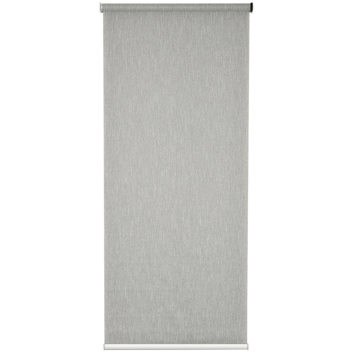 Smart Roller Blinds with WiFi - UV Protection & Electric Window Shade with Rechargeable Battery - Easy Installation for Home and Office Privacy, 90x180 cm, Grey