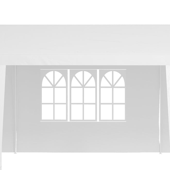 9x3m Garden Gazebo Marquee - Outdoor Party and Wedding Canopy Tent, White - Elegant Shelter for Special Events