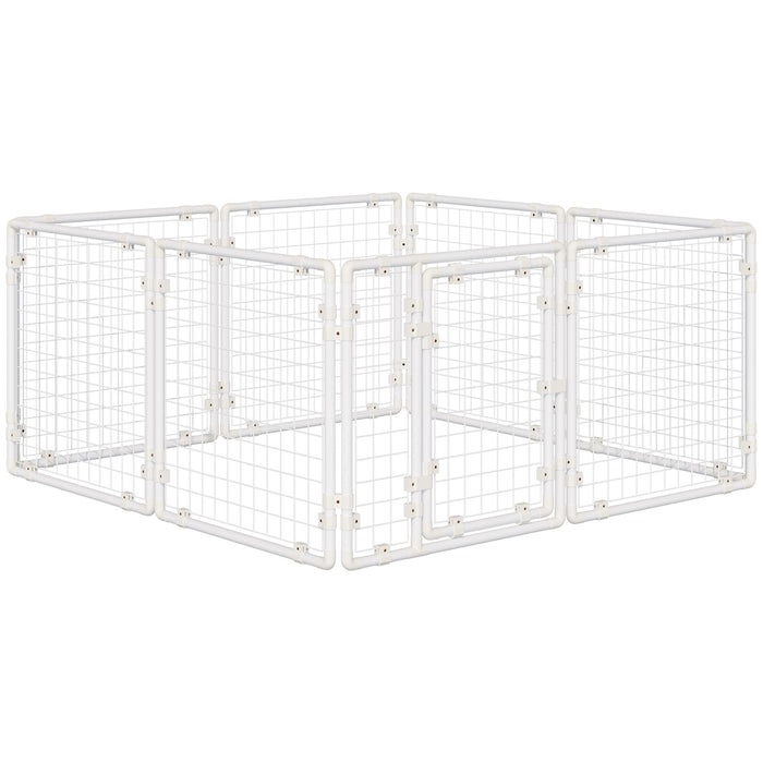 Large Bunny & Guinea Pig Hutch - 9-Piece DIY Rabbit Cage with Door, Ladder & Divider - Ideal for Small Animal Pet Homes and Habitats