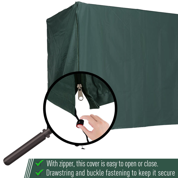 Waterproof Swing Chair Cover - 600D Oxford Polyester, UV Protection, Durable Green Fabric - Outdoor Furniture Protection for All Weather Conditions