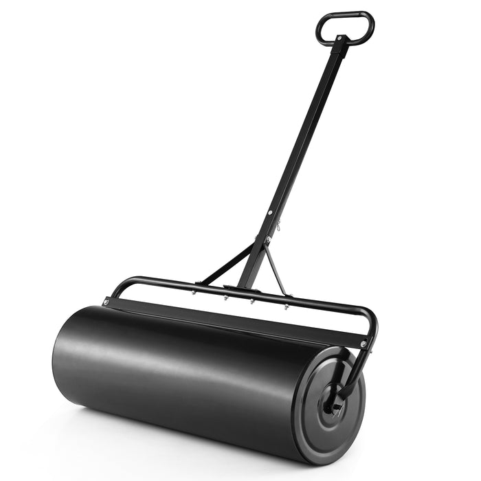 Garden Gear 63L - Lawn Roller with Gripping Handle in Black - Perfect for Gardeners and Landscaping Needs