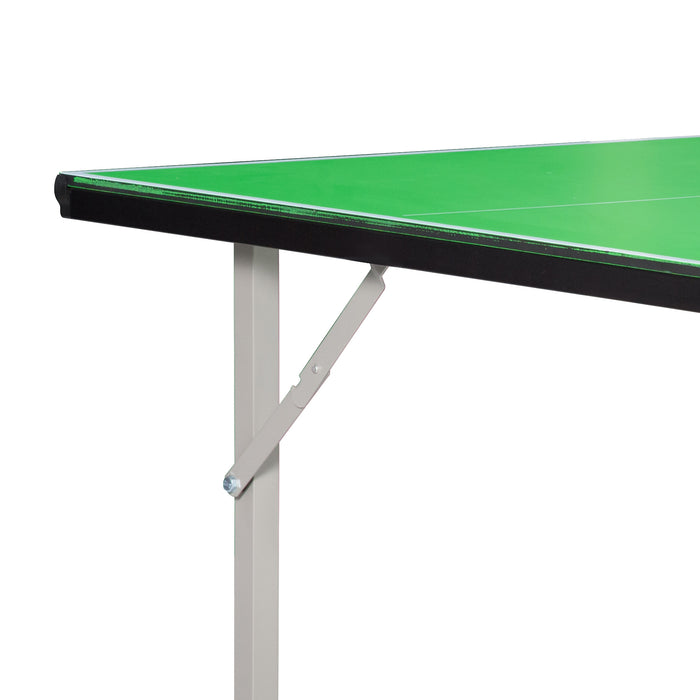 Folding Mini Tennis Table 182cm with Net - Indoor Outdoor Ping Pong Gaming Table, Multi-Use, Green - Perfect for Small Spaces & Family Fun