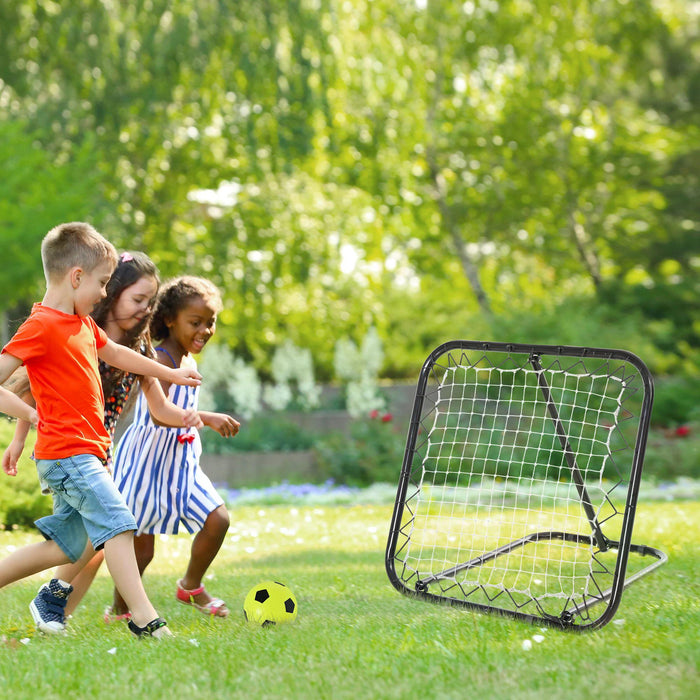 Rebounder Training Net - Angle Adjustable for Football, Baseball, Basketball Goal Practice - Ideal for Daily Sports Training Sessions