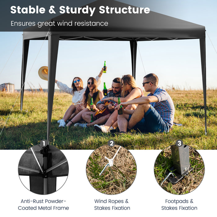 Pop-up Canopy 295x295 CM - Portable, Outdoor, Instant Set-up Tent with Carrying Bag - Ideal for Camping and Picnics