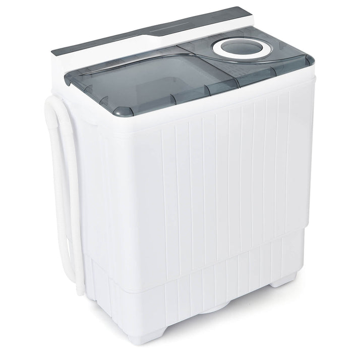 Twin Tub Portable Wash Machine - Compact Spin Dryer in Blue - Ideal for Small Spaces and Traveling Needs