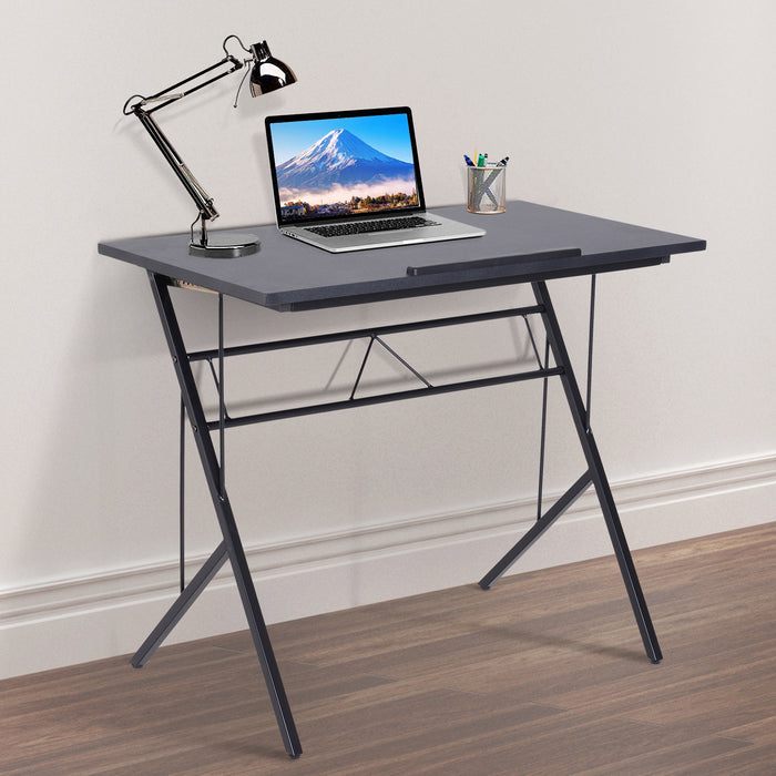 Adjustable Height Tiltable Writing and Drawing Desk - 90x50 cm Workstation with Craft Table and Drafting Board Features - Ideal for Art Enthusiasts and Professionals