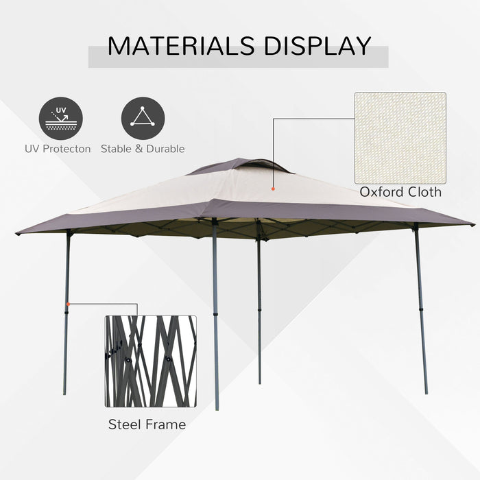 4x4m Pop-up Canopy Gazebo - Steel Frame with Adjustable Legs & Roller Bag for Easy Transport - Ideal for Outdoor Parties and Events