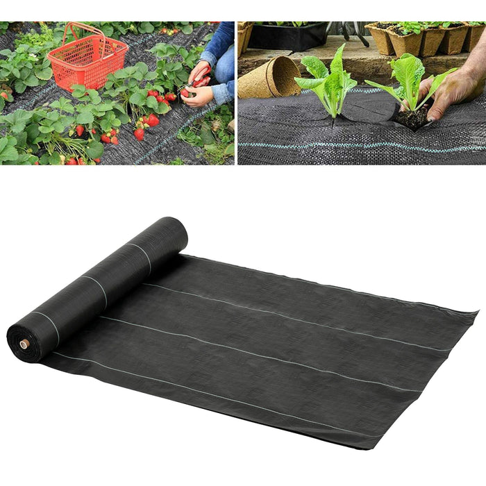 Gardener Premium Weed Barrier - 2x50m Heavy-Duty Landscape Fabric with Easy Installation - Ideal for Gardeners Seeking Superior Weed Control