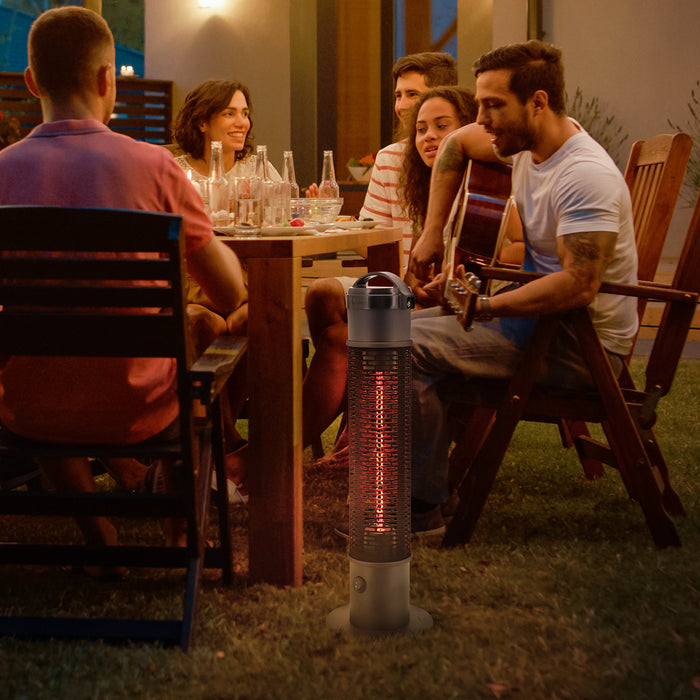 Patio Tabletop Heater - 1.2kW Infrared Outdoor Electric Heating, IP54 Weatherproof, Tip-Over Switch - Cozy Warmth for Outdoor Dining & Gatherings