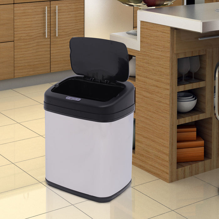 Automatic Sensor Dustbin 20L - Luxury Stainless Steel Kitchen Waste Bin with Inner Bucket - Touchless Trashcan for Hygienic Disposal