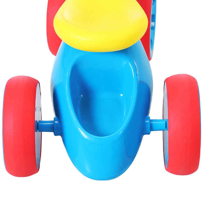 Toddler Training Walker - Balance Ride-On Toy with Durable Rubber Wheels, Blue - Ideal for Developing Coordination Skills