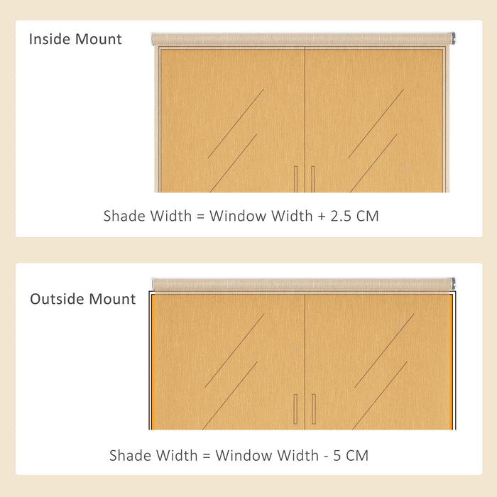 Smart Roller Blinds with WiFi Control - UV Protection Electric Shades, Rechargeable Battery, Easy Installation - Ideal for Home and Office Privacy, Brown, 120 x 180cm