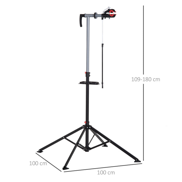 BikeHand YC-100BH - Folding Bicycle Repair Stand - Convenient Cycling Maintenance & Display Rack for Enthusiasts and Professionals