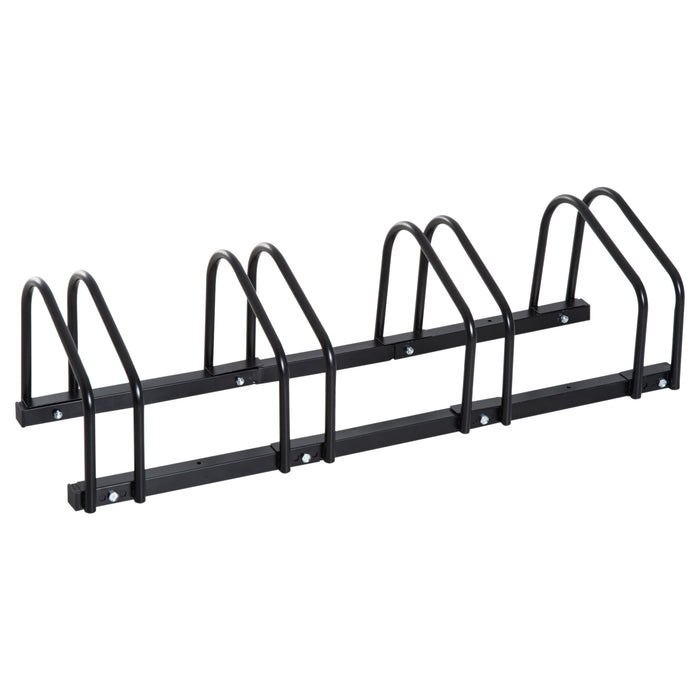 Bike Parking Rack - Heavy-Duty Steel Construction, 95x33x27cm in Sleek Black - Space-Saving Solution for Cyclists