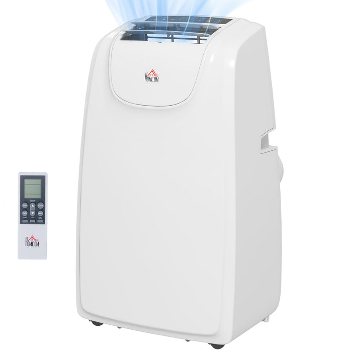 12,000 BTU Portable AC Unit - Air Conditioning with Dehumidifier, Quiet Operation & 24H Timer for Rooms up to 28m² - Easy Mobility with Wheels, Safe Child Lock Feature