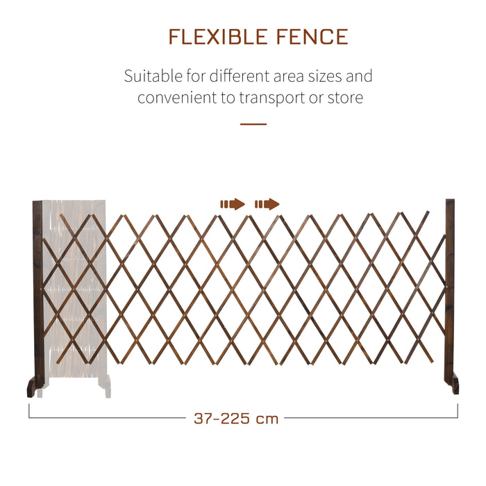 Expanding Scissor-Grid Trellis - Freestanding Foldable Garden Fencing - Ideal for Plant Support and Privacy Screen