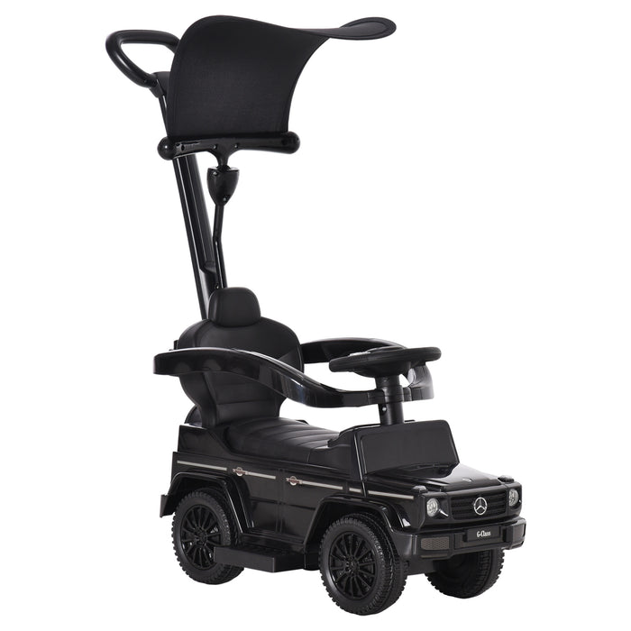 Mercedes-Benz G350 Ride-On Push Car - Toddler Foot-to-Floor Slider with Steering Wheel in Sleek Black - Perfect Stroller Alternative for Young Children