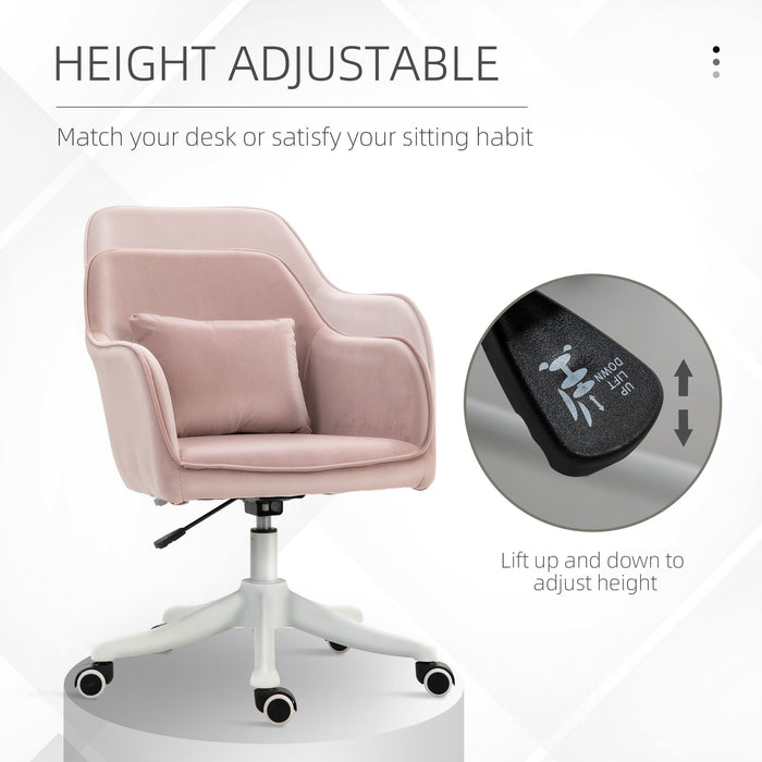 Velvet Comfort Executive Chair - Rechargeable Electric Massage Lumbar Support, Rolling Casters - Ideal for Home Office Relaxation and Comfort