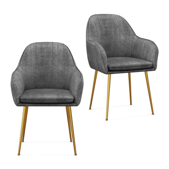 Upholstered Dining Chairs Set of 2 - Backrest and Removable Cushion Features - Perfect for Comfortable Dining Experience