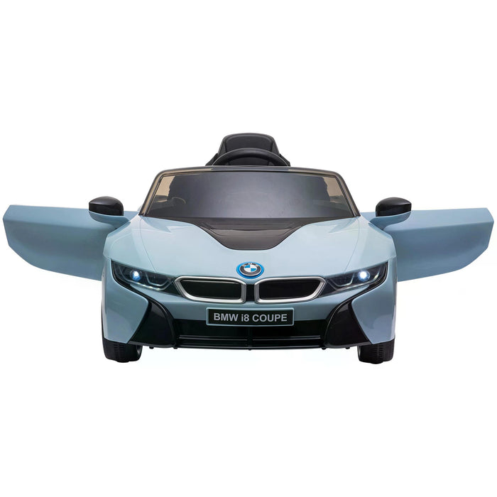 BMW i8 Coupe 6V Electric Ride-On Car - Licensed Kid's Toy Vehicle with Remote Control, Music, Horn - Perfect for Children Aged 3 to 8, Blue