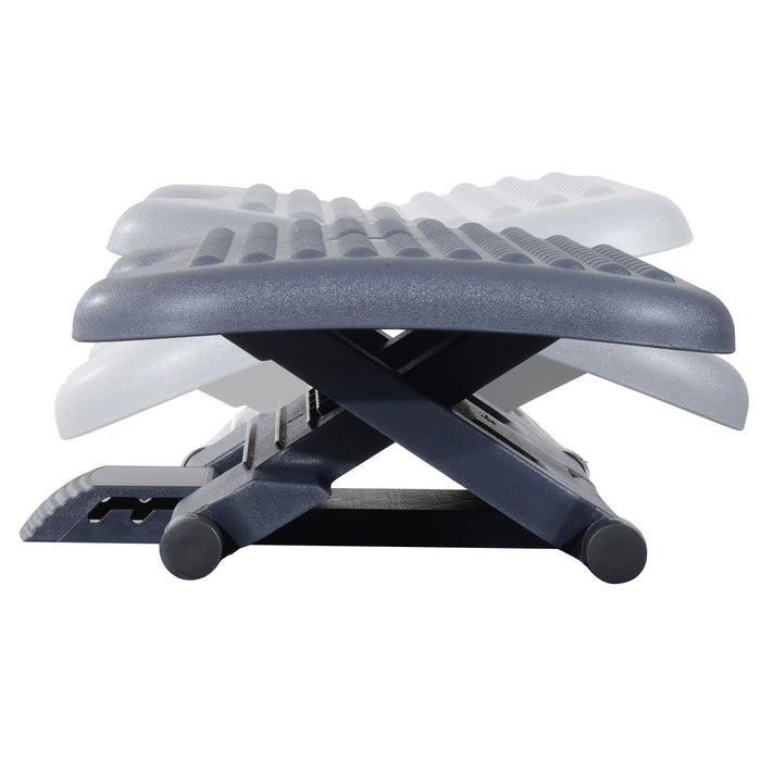 Ergonomic Footrest with Adjustable Height and Tilting Angle - Sturdy Platform for Home Office Comfort - Ideal for Enhanced Posture and Stress Relief