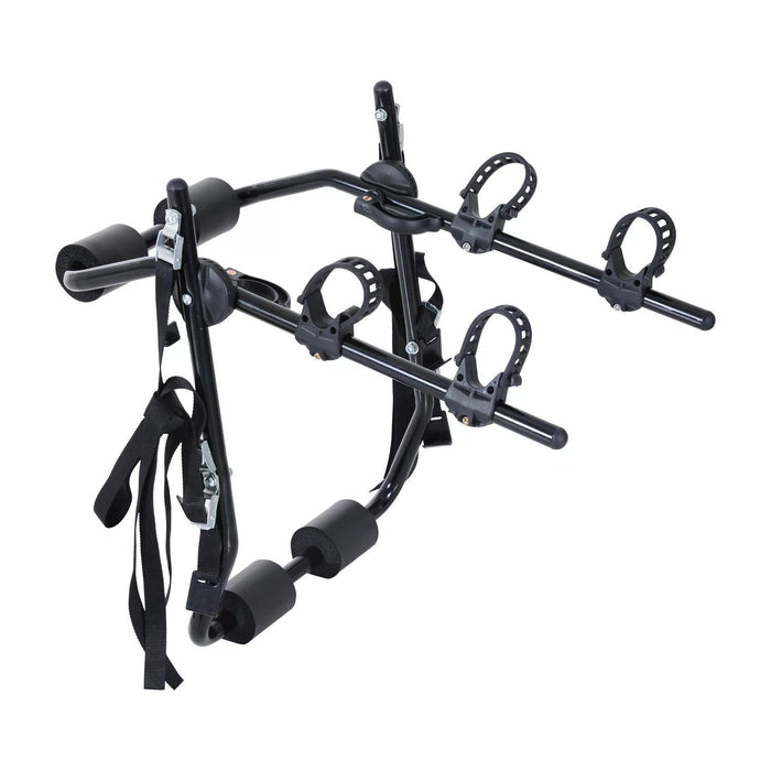 Bike Rack Carrier for 2 Bicycles - Durable Black Metal Construction - Ideal for Vehicle Transport Solutions