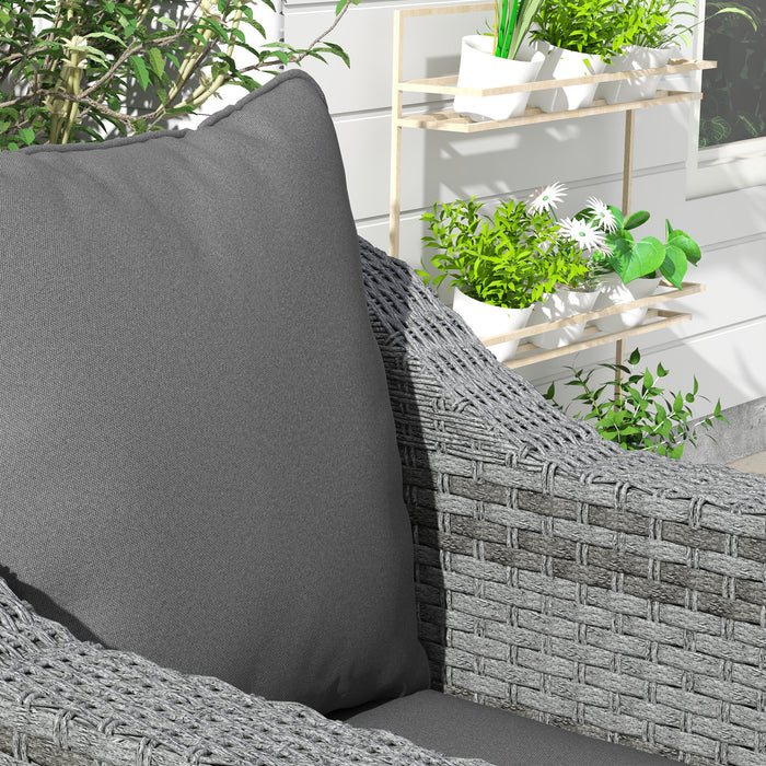 Indoor/Outdoor Charcoal Grey Chair Cushion - 1-Piece Patio Seat and Back Support Pillow Set - Comfort Upgrade for Garden and Home Furniture