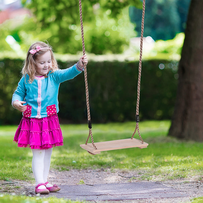 Premium Pine Wood Garden Swing Chair - Sturdy Outdoor Swing Seat for Adults and Kids - Relaxation and Fun for the Whole Family